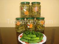 Pickled Baby Cucumber In Glass Jar 720ml