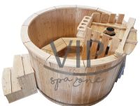 Wooden hot tub