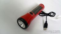 Solar LED flashlight with compass LT-3204