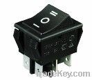 30A current rocker switch, red actuator rocker switch