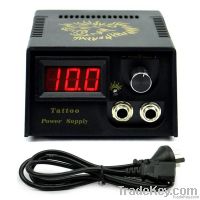 Black Casting LCD Digital Tattoo Power Supply Machine Golden lion Desi