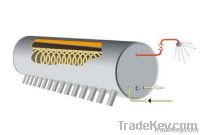 Solar water heater - Heating tube SWH with coil in tan