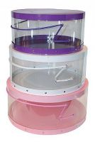 plastic hat box,hat storage boxes set