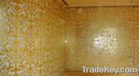 Indoor Wall Mosaic Tiles (Golden)