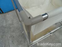 stainless steel tube two layer  laundry cart