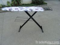 Foldable adjustable mesh ironing board