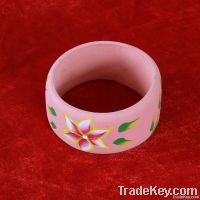 Painted wood bangle