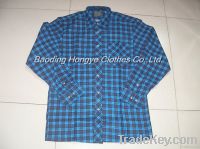 100% cotton mens printed flannel shirt