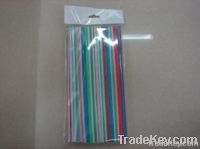 Assorted colour drinking straws