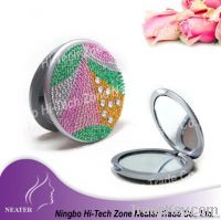 2012 fashionable plastic compact mirror for promotion gift