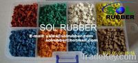 Colorful EPDM rubber granules