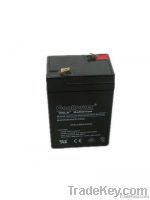 Rechargeable storage VRLA battery 6v4ah