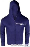 Navy Blue Zipper Hood