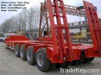 low price 8 axles heavy duty lowboy trailer for sale