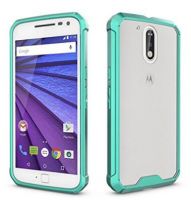 Slim Hybrid Transparent Crystal Acrylic Back TPU Bumper Shock Resistant Phone Case Cover For Motorola G 4th Generation