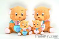 plush lovely bear family