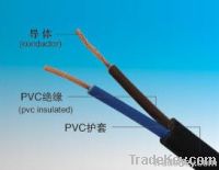 BVVB Copper Core, Aluminum Core PVC Insulation PVC Sheath Flat Wires