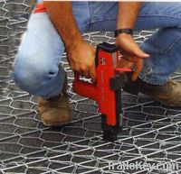 Hexagonal woven mesh on rolls