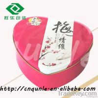 heart shaped candy tin box