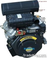 25 hp v twin air cooled diesel engine