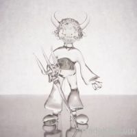 Hand made glass devil
