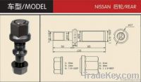 High tensile  wheel bolt for Nissan truck-rear