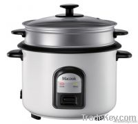 Durable Cylindrical Rice Cooker and Food Steamer