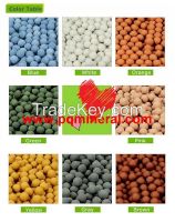 Color clay pebbles