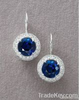 925 silver jewelry, blue topaz earrings, fine jewelry, fashion jewelry