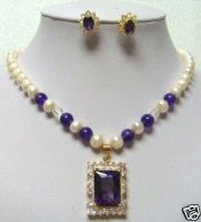 Wholesale - Fresh Water Pearl Amethyst Pendant