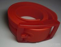 Skinny Silicone Belts with Plastic Box