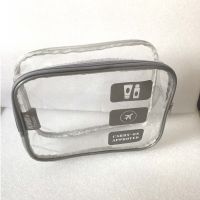 Clear TSA PVC Cosmetic Bag Zipper Pouch Bag Toiletry Bag for Daily Use