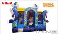 giant inflatable  bouncer ocean  world