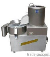 Potato peeling slicing machine