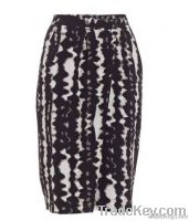 Women's Leo-pringted Viscose Skirt