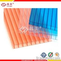 ten years warranty polycarbonate twin wall hollow sheet