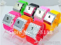 Fashion Sports Silicone Mirror LED Digital Watches