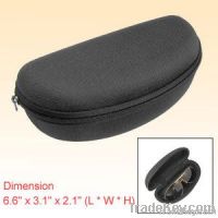 Black Glasses Eyeglasses Safety Zippered Case Holder