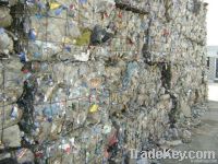 PET bottle baled as it is with label and caps