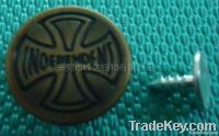 metal jeans shank button