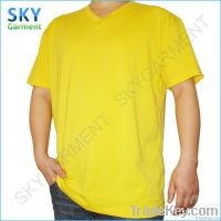 210GSM O-Neck Short Sleeve AB Cotton Contrast T Shirts