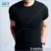 Body Slim Fit Cotton and Spandex O Neck Mens T shirt