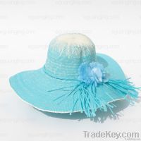 Ladies’ Fashion Wide Brim Gadient Color Straw Hat(BN160-1)