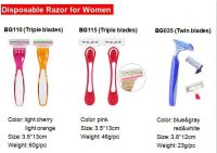 Disposable Triple Blades Razor for women/Femail Razor Blades