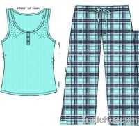 Girls Tank Top and Woven Pant