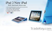 silicon smart cover case for new Ipad