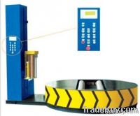 Paper reel wrapping machine