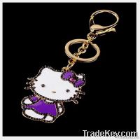 Metal Promotion Cat Shape Keychain