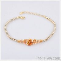 Zinc Alloy Plating Beautiful Gold Bracelet