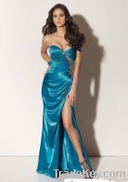 Long Formal Prom Dresses with Keyhole Neckline